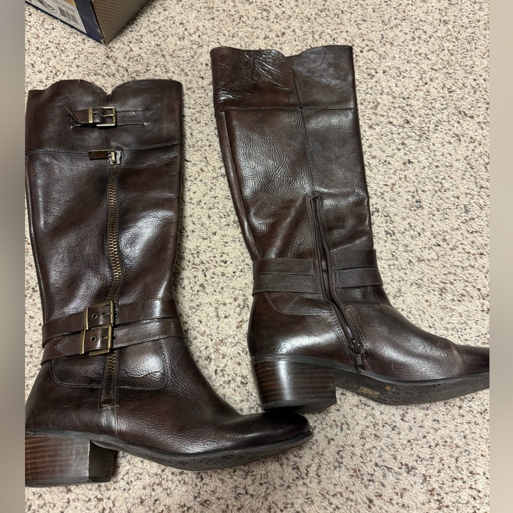 Arturo Chiang Leather Riding Boots